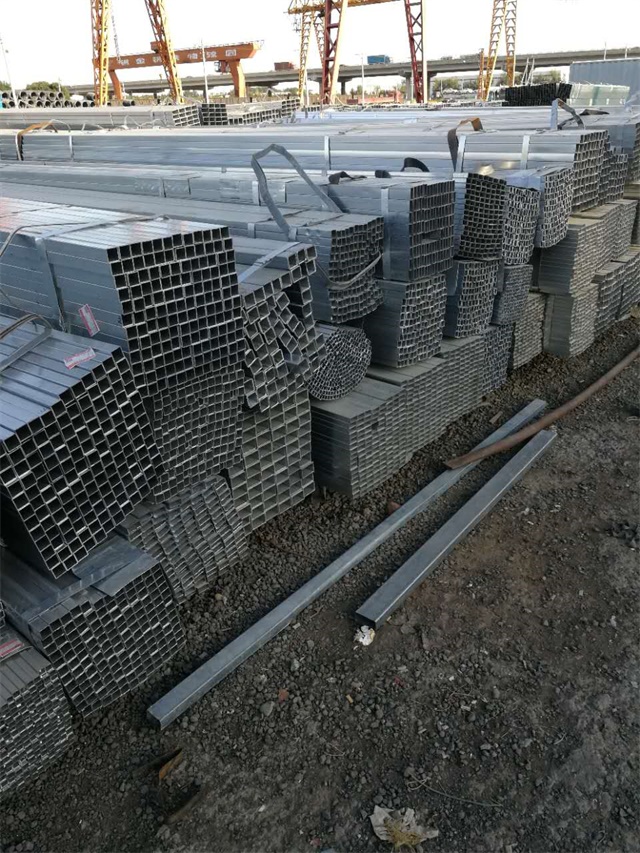 Q235B热浸东台东台东台镀锌无缝方矩管 钢结构专用管材